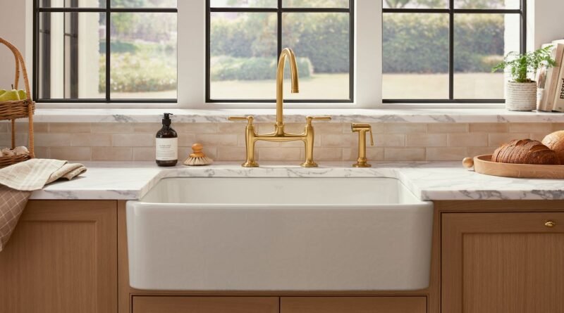 Kohler Fornanced Enamel Bathroom Sink FS 7395 modern design and durability